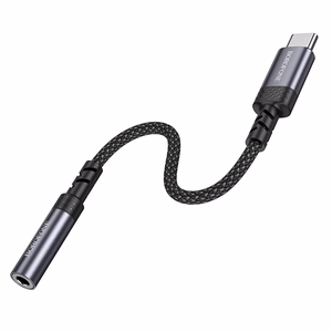 Borofone adapter BV24 Graceful - tüüp C 3,5 mm pistikupesale - hall