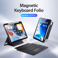 DUX DUCIS ümbris DK foldable with Wireless Keyboard jaoks iPad 10 (2022) must