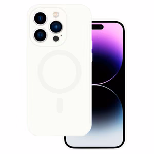 TEL PROTECT MagSilicone Ümbris jaoks Iphone 13 valge