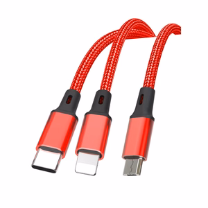 XO kaabel NB173 3in1 USB - Lightning + USB-C + microUSB 1,2 m 2,4A must
