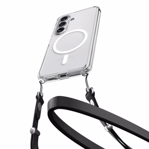 Spigen Ultra Hybrid Mag MagSafe ümbris Samsung Galaxy S26 Plus jaoks läbipaistev ja valge