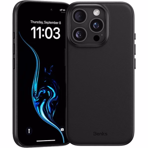 Benks Magnetic Vita Pro силиконовый Чехол для Iphone 16 Pro чёрный