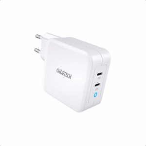 Laadija CHOETECH GaN 2xUSB Type-C: 100W, PD