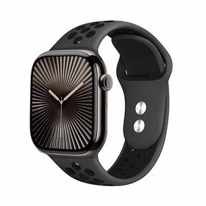 Crong Duo Sport rihm Apple Watch 44 / 45 / 46 / 49 mm kellale, hall ja must