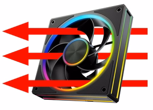 MODECOM VOLCANO LOOP 120 ARGB ümberpööratud ventilaator must