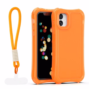 Safepop ümbris rihmaga iPhone 11 jaoks oranž