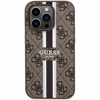 Guess 4G Printed Stripes MagSafe ümbris jaoks iPhone 15 Pro - brown