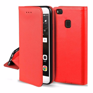 Punane Smart Magnet ümbris Xiaomi Redmi 17 4G/5G telefonile