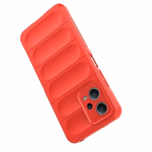 Magic Shield Ümbris jaoks Xiaomi Redmi Note 12 5G / Poco X5 5G Flexible Armor Cover punane