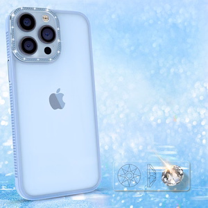 Kingxbar Sparkle seeria ümbris iPhone 13 Pro kristallidega tagakate sinine