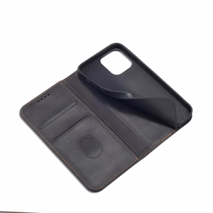 Чехол Magnet Fancy для iPhone 14 с откидной крышкой кошелёк подставка чёрный