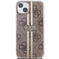 GUESS ümbris jaoks IPHONE 15 Plus GUHCP15MH4PSEGW (4G kuldne Stripe) brown