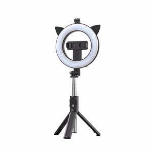 Selfie Stick - with detachable bluetooth remote control, tripod and ring lamp - P20D-4 Must