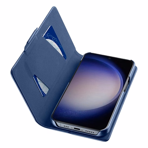 Cellularline Book Case kaanega ümbris seadmele Samsung Galaxy S24, tumesinine