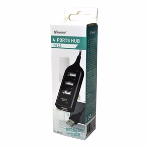Vakoss TC-234UX jaotur USB 2.0 must