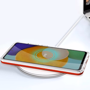 Läbipaistev 3in1 ümbris Samsung Galaxy A73 raamkate Gel Red