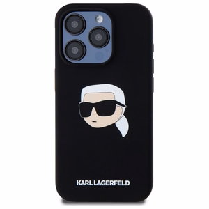 Karl Lagerfeld KLHMP15LSKHPPLK iPhone 15 Pro 6.1" must/must hardcase Silicone Karl Head Print MagSafe