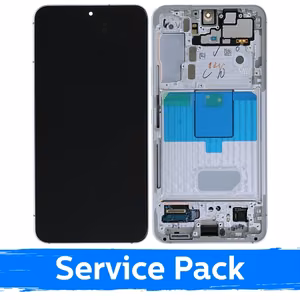 LCD ekraan ühilduv Samsung S901 S22 With Frame / White (Cream)(Sky Blue) / (Service Pack)