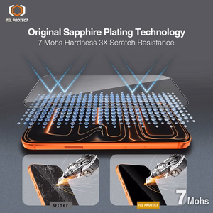 Tempered glass Tel Protect 10X HD DLC Diamond Coating jaoks Iphone 16 Pro Max