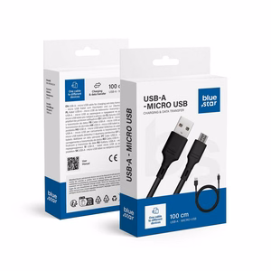 Kaabel USB A to Micro USB sinine Star 2A 1 m DC-001AM2.0 must