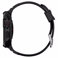 Spigen Rugged Armor Pro ümbris koos rihmaga Apple Watch 4 / 5 / 6 / 7 / 8 / SE (44/45 mm) - must