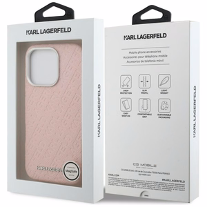 Karl Lagerfeld FW Stamped Karl MagSafe Ümbris iPhone 16 Pro Max - roosa
