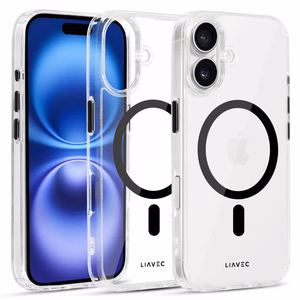 Liavec Glossy Magsafe Clear Ümbris do Iphone 16 must