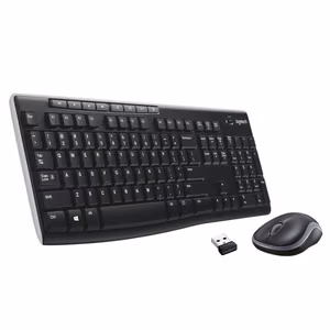 Wireless set keyboard QWERTY + mouse Logitech MK270 black