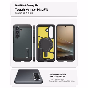 Spigen Tough Armor Mag MagSafe Case for Samsung Galaxy S26 - Green