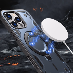 Hybrid Armor Trendy Ümbris with MagSafe jaoks iPhone 16 Pro - Sinine