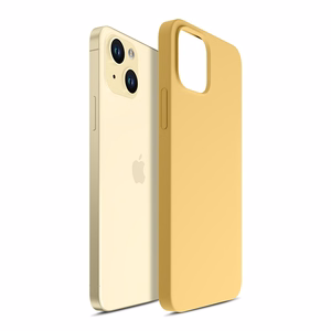 3mk Hardy Silicone MagCase ümbris jaoks iPhone 15 Plus - kollane