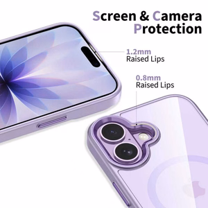 Tech-Protect MagMat MagSafe Ümbris jaoks iPhone 17 - Läbipaistev Purple