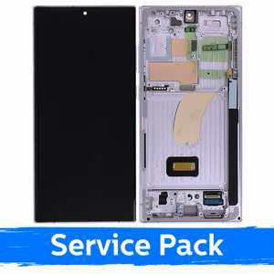 LCD ekraan ühilduv Samsung S918 S23 Ultra raamiga / Lavender / (Service Pack) +KOOS AKUGA