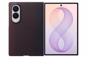 Samsung Galaxy Z Fold8 aramiidkiust magnetümbris 2 peegeldusvastase kilega, lilla