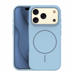 Silicone Thin Mag ümbris iPhone 17 Pro 6,3" helesinine