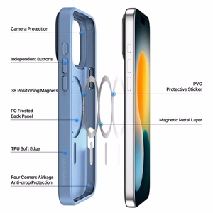 Ümbris Dux Ducis Yind Apple iPhone 17 Pro sinine
