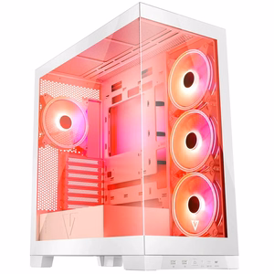 Modecom Volcano SPACE APEX ARGB MIDI Midi Tower valge