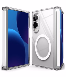 Ringke Fusion Flap Magnetic ümbris seadmele Samsung Galaxy Z Fold 8, MagSafe-ühilduv – läbipaistev
