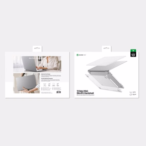 AmazingThing Titan kõva ümbris MacBook Neo 13" jaoks - läbipaistev