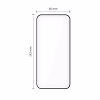 Tech-Protect Quick Set+ 2-pack karastatud klaas jaoks iPhone 15 Pro - must