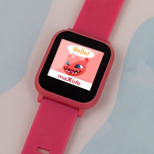 Smart Watch jaoks Kids Maxlife Smartwatch Kids MXSW-200 roosa