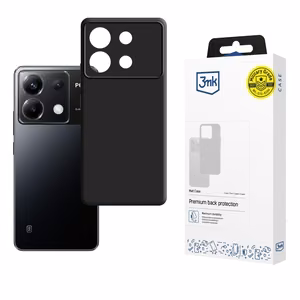 Матовый чехол 3mk для Poco X6 5G - чёрный