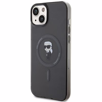 KARL LAGERFELD ümbris jaoks IPHONE 15 Plus KLHMP15MHFCKNOK (Ikonik + MAG) must