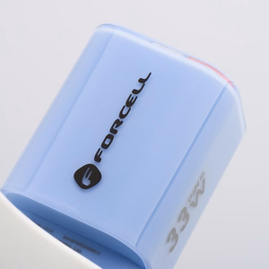 Phone laadija Forcell F-Energy GaN III Crystal Color USB C + USB A QC4.0 PD 33W + silikoon kaabel USB C to USB C VT-41 sinine