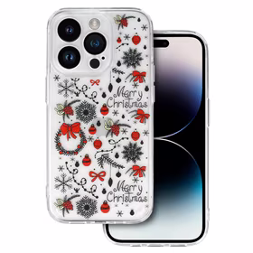 TEL PROTECT Christmas Ümbris jaoks Iphone 13 Pro Max Design 5 Clear
