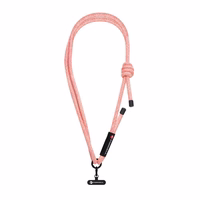 FORCELL F-DESIGN S10X165 crossbody phone lanyard with adjustable length (max 82,5cm in the loop) roosa valge