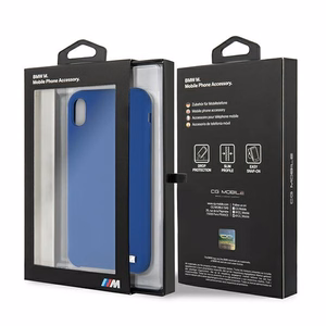Силиконовый чехол BMW M Collection для iPhone Xr - синий