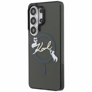 Karl Lagerfeld чехол IML KC Script MagSafe для Samsung Galaxy S26 Ultra чёрный
