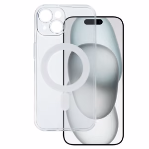 TEL PROTECT MagSilicone Ümbris jaoks Iphone 15 läbipaistev