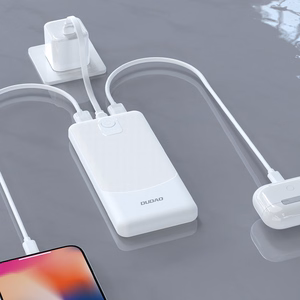 Dudao K10 10000mAh 2.4A akupank 2 × USB-A liidesega – valge
